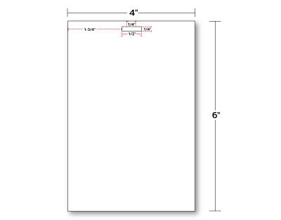 4 x 6 badge with clip hole velocity labels 4 x6